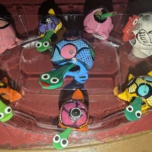 Colorful Hand-Painted Turtle Figurines